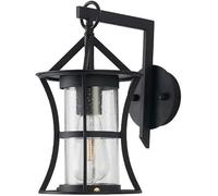 NOKTAI Applique da Parete Impermeabile per Esterni, Applique retrò in Ferro battuto, Lampada da Parete per Patio, Semplice Cinese, per Esterni, terrazza, lampade da Villa in Alluminio Pre