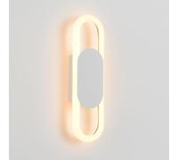 NOKTAI Lampada da Parete a LED con Anello in Acrilico, Applique da Parete, Moderna, Ovale, da Comodino, per Interni, per Camera da Letto, Soggiorno, Studio, Sala da Pranzo, corridoio, Sca