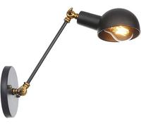NOKTAI Lampada da Parete Industriale retrò Vintage con Attacco E27, Braccio Girevole Regolabile, per Soggiorno, Camera da Letto, Studio, Ufficio, caffetteria, Lampada Decorativa Interessa