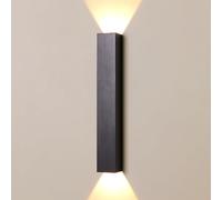 NOKTAI Lampada da Parete Moderna e Minimalista a LED con Paralume in Alluminio, Luce da Parete per Interni 3000K per Camera da Letto, Comodino, Soggiorno, Studio, corridoio, Ingresso, RIS