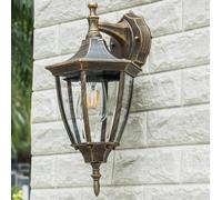 NOKTAI Lampada da Parete per Esterni retrò Amen, Decorazione Luminosa a Parete, Lampada da Parete E27 per Balcone, Villa, Giardino, Veranda, corridoio