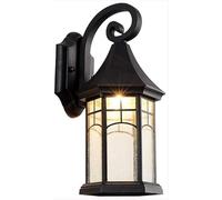 NOKTAI Lampada da Parete per Esterni retrò Amen, Lampada da Esterno Impermeabile, Lampada da Giardino per corridoio, E27, Lampada da Parete per Balcone, Lampada da Parete per terrazza, la