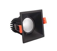 NOKXDKJWT Faretti Quadrati da Incasso integrati Plafoniera a Scomparsa Faretti a soffitto a LED in Metallo Faretti da Incasso a Spot Neri Ultra Luminosi Corridoio d'ingresso Corridoio Negozio di