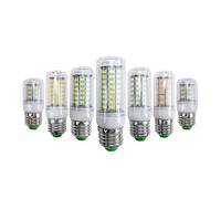 NOKXDKJWT Illuminazione, Confezione da 20, Lampada a Mais LED AC220V E27/E14 24/36/48/56/69/72leds-5730SMD Lampadario Illuminazione Domestica LED a lume di Candela (E27 Bianco Caldo, 56 LED)