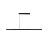 NOKXDKJWT Lampada a Sospensione a LED dimmerabile Moderna a Luce lineare Bianca Nera Lunga per Illuminazione dell'isola della Cucina (Nero, 120 cm / 47,2 Pollici) / Nero / 100 cm / 39,3 Pollici