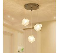 NOKXDKJWT Lampadario a 3 luci per Scale Edificio Duplex Soggiorno Soffitto Bar Ristorante Lampada a Sospensione Creativa Villa Decorazione Boutique Lampadario Lungo Loft Decorativo