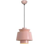 NOKXDKJWT Lampadario Moderno a LED, Lampada Stile retrò con Paralume cilindrico Rosa, plafoniera in Alluminio per Sala da Pranzo, Soggiorno, Camera da Letto