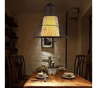 NOKXDKJWT Lampadario Moderno a LED, lampade Decorative in Tessuto Nero, plafoniera retrò Industriale, Adatta per Loft, Ufficio Domestico, Ristorante