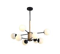 NOKXDKJWT Lampadario Sputnik dell'industria Moderna, apparecchio Moderno Sputnik Ing della metà del secolo per Sala da Pranzo, soggiorno/nero/16 Anni