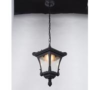 NOKXDKJWT Plafoniera Lampada a Sospensione per Esterni Lampadario Droplight Modello ad Acqua per Esterni Vetro Impermeabile Vittoriano Alluminio Paesaggio Rurale Lanterna Villa Portico Terrazza