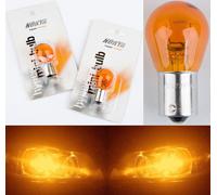 Nokya 1156 P21W Nok5218 21W Ambra Due Lampadine Retro Giro Segnale Luce Ricambio