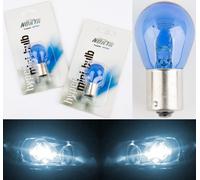 Nokya 1156 P21W Nok5209 27W Bianco Due Lampadine Stop Luce Freno Ricambio Orig.