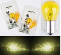 Nokya 1156 P21W Nok5239 27W Giallo Due Lampadine Anteriore Giro Signal Luce