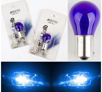 Nokya 1156 P21W Nok5281 21W Blu Due Lampadine Indietro Up Reverse Luce Ricambio