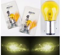 Nokya 1157 Nok5240 27/8W Giallo Due Lampadine Anteriore Giro Spia Luce Ricambio
