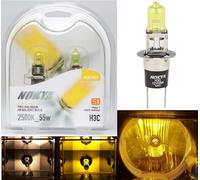 Nokya 2500K Giallo H3C 64146BC Nok7659 55W Due Lampadine Testa Luce Ricambio Jdm