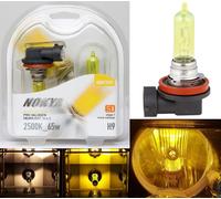 Nokya 2500K Giallo H9 Nok7625 65W Due Lampadine Testa Luce Alto Beam Ricambio OE