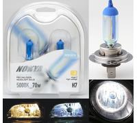 Nokya 5000K Bianco H7 Nok8016 70W Due Lampadine Testa Luce Alto Beam Ricambio