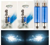 Nokya 578 6411 212-2 211-2 Nok5288 10W Bianco Due Lampadine Trunk Cargo Ricambio