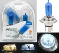 Nokya 7000K Bianco 9003 HB2 H4 Nok7413 60/55W Due Lampadine Testa Luce