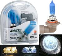 Nokya 7000K Bianco 9006 HB4 Nok7410 55W Due Lampadine Testa Luce Alogena