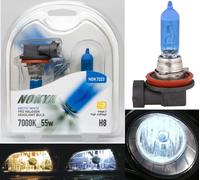 Nokya 7000K Bianco H8 Nok7223 55W Due Lampadine DRL Diurna Luce IN Curva Angelo