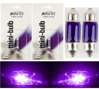 Nokya De3175 DE3022 DE3021 Nok5246 5W Viola Due Bulbi Interno Cupola Ricambio OE