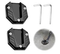 NOLACE 1 Pezzo Prolunga Cavalletto Laterale Nera Piastra per Cavalletto moto Supporto Cavalletto Moto è Adatta per Gambe di Supporto Moto con Larghezza Inferiore a 3 cm e Spessore Inferiore a 5 mm