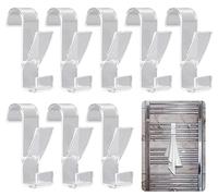 NOLACE 8 Pezzi Ganci Termoarredo Bagno, Appendini per Termoarredo, Gancio per Radiatore in Plastica, Gancio per Scaldasalviette, Gancio per Radiatore Bagno, datto per Bagno e Cucina Ganci (argento)