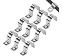 NOLACE Staffe a U Morsetto per Tubi Acciaio Inox 312 Spessorato FermCavi Elettrici Fermacavi Muro Foro Singolo a U Morsetti Tubi Per il Fissaggio di Cavi Tubi e Fili