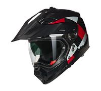 Nolan casco componibile N70-2 X 06 Ruvido - 342 Nero Grigio Rosso lucido M