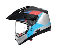 Nolan casco componibile N70-2 X 06 Turbine - 350 Nero blu rosso lucido L