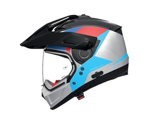 Nolan casco componibile N70-2 X 06 Turbine - 350 Nero blu rosso lucido M
