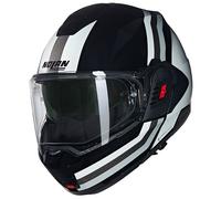 Casco Modulare Nolan N120-1 LINEO 348 Nero / Bianco / Argento