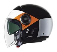 Casco Jet Nolan N21 VISOR ONIRICO 345 Nero / Bianco / Arancione Taglia:S