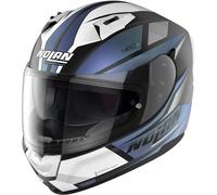 Nolan N60-6 Downshift Casco, nero-blu, taglia XL per maschi