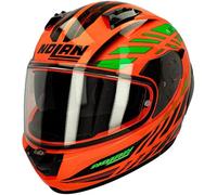 NOLAN - Casco N60-6 Sport Hotfoot Led Orange / Nero / Light Verde Arancione S