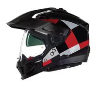 §Casco Adventure Nolan N70-2 X Nero-Grigio-Rosso§