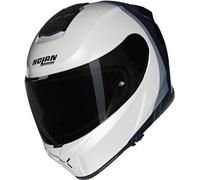 NOLAN - Casco N80-8 Verniciatura Speciale Pearl / Nero Nero,Bianco L