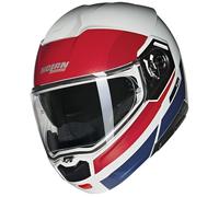 Casco Modulare Nolan N90-3 ROBOTO 345 Bianco / Rosso / Blu