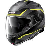 Nolan N100-5 Plus Overland N-Com Casco, grigio-giallo, taglia XS per maschi