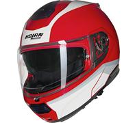 Casco Modulare Nolan N100-6 INCOGNITO 345 Rosso / Bianco / Argento