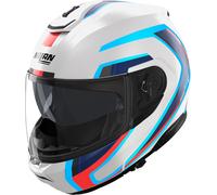 Nolan N100-6 Radiante Elmetto, bianco/blu/rosso, Taglia XXL (64)