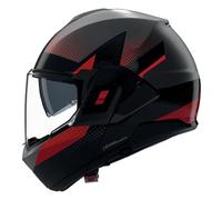 Casco N120-1 CICLONE Nero Rosso NOLAN - UE: M