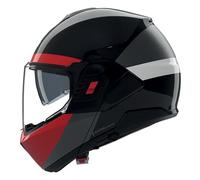 Nolan Casco Modulare N120-1 BLOCCO 357 Nero/Antracite/Rosso/Bianco Taglia M