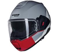 Nolan N120-1 N-Com Grafo 349 Casco Moto (Grigio/Bianco/Rosso) TG: M (57)