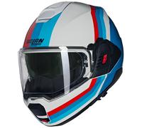 Nolan N120-1 N-Com Lineo 347 Casco Moto ( Bianco/Blu/Rosso ) TG: XL (61)