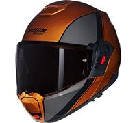 Nolan N120-1 Verniciatura Speciale 343, casco modulare XL male Arancione Scuro/Grigio Scuro/Nero