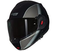 Nolan N120-1 Verniciatura Spéciale Casco Pieghevole (Nero/Grigio/Argento) TG :
