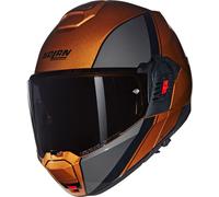 Nolan N120-1 Verniciatura Speciale 343, casco modulare S male Arancione Scuro/Grigio Scuro/Nero